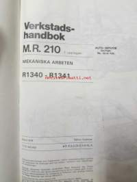 Renault 18 Verkstadshandbok M.R. 210 1. upplagen Mekaniska arbeten R1340-R1341, Mars 1978