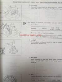 Isuzu Light-duty vehicle Workshop manual 1986 and later model, UBS series No. UB-WE-65G