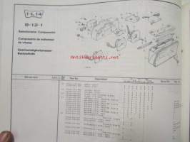 Honda Accord 4-door Sedan, Type SJ-820/830 SJ-342/343/542/543, Parts Catalogue, model 1979-80.