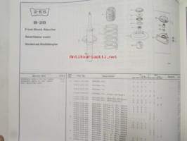 Honda Accord 4-door Sedan, Type SJ-820/830 SJ-342/343/542/543, Parts Catalogue, model 1979-80.