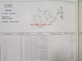 Honda Accord 4-door Sedan, Type SJ-820/830 SJ-342/343/542/543, Parts Catalogue, model 1979-80.
