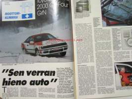 Vauhdin maailma 1990 nr 2 -mm. Ralli-EM tunturi, Ralli-SM itä-häme ja kuopio, Formula 1 kausi testiajot hämmentävät, Honda 1500 Gold Wing, Kuukauden profiili