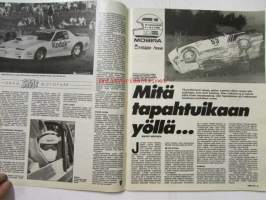 Vauhdin maailma 1990 nr 8 -mm. Drag SM, Le Mans 24, Formula 1 Kanada ja Mexiko GP:t, Trial-MM Suomi, Gilera SP 01, Opel Calibra, Truck-EM Mantorp, ALfa 164 16V,