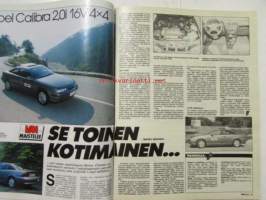 Vauhdin maailma 1990 nr 8 -mm. Drag SM, Le Mans 24, Formula 1 Kanada ja Mexiko GP:t, Trial-MM Suomi, Gilera SP 01, Opel Calibra, Truck-EM Mantorp, ALfa 164 16V,