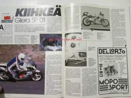 Vauhdin maailma 1990 nr 8 -mm. Drag SM, Le Mans 24, Formula 1 Kanada ja Mexiko GP:t, Trial-MM Suomi, Gilera SP 01, Opel Calibra, Truck-EM Mantorp, ALfa 164 16V,