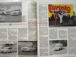 Vauhdin maailma 1990 nr 6 -mm. Ahveniston PM/SM Rata, Tallinnan Ralli, F1 Englanti, Ralli-MM Korsika, American Car show, Zender vision 3, F3000 kisavene,