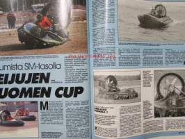 Vauhdin maailma 1990 nr 6 -mm. Ahveniston PM/SM Rata, Tallinnan Ralli, F1 Englanti, Ralli-MM Korsika, American Car show, Zender vision 3, F3000 kisavene,