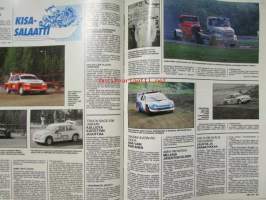 Vauhdin maailma 1990 nr 6 -mm. Ahveniston PM/SM Rata, Tallinnan Ralli, F1 Englanti, Ralli-MM Korsika, American Car show, Zender vision 3, F3000 kisavene,