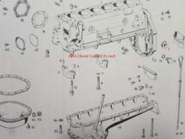 Mercedes -Benz Type 180, (10 137), Motor-Ersatzteilliste ausgabe C, Stand von januar 1968 Änderungen vorbehalten.  - Engine Spare parts list edition C, As per