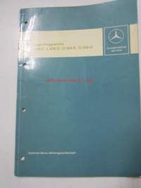 Mercedes -Benz Typen-Programm, L 406 G, L 408 G, O 309 B, O 309 D, Lastwagen und Omnibusse ab januar 1967 werk dusseldorf.