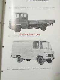 Mercedes -Benz Typen-Programm, L 406 G, L 408 G, O 309 B, O 309 D, Lastwagen und Omnibusse ab januar 1967 werk dusseldorf.
