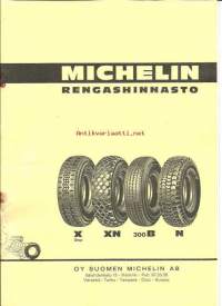 Michelin rengashinnasto 1967
