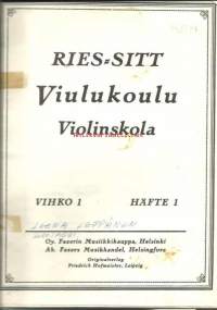 Ries,[Huber  / Viulukoulu = Violinskola. 1.