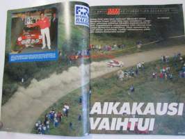 Vauhdin maailma 1990 nr 10 -mm. Formula 1 Belgia,Saksa ja Unkari, Audi Coupe S2, Nissan Prairie, Honda NXS, Jurvan uusi rata, Ralli-MM Argentiina, Kemora 500,
