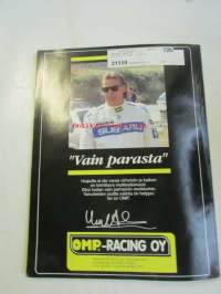 Vauhdin maailma 1990 nr 10 -mm. Formula 1 Belgia,Saksa ja Unkari, Audi Coupe S2, Nissan Prairie, Honda NXS, Jurvan uusi rata, Ralli-MM Argentiina, Kemora 500,