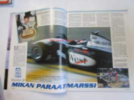 Vauhdin maailma 1998 nr 5 -mm. Tallimääräykset, Formula 1 Brasilia ja Argentiina, FHRA näyttely kromi kaunottaret kuolattavana, Päijänne ajo, Kenneth