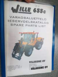 Wille 655c varaosaluettelo, reservdelskatalog, spare parts list, valmistenumerosta 119001 eteenpäin, tillverkningsnummer, production number