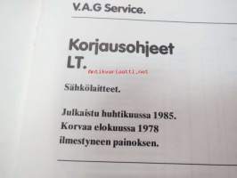 Volkswagen LT sähkölaitteet korjausohjeet