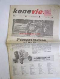 Koneviesti 1961 nr 18 -mm. Traktorikäyttöinen maatilan yleissekoitinSant Eerikin messut, Joutsenon maatalousnäyttely, Maatalous ja metalliteollisuus toistensa