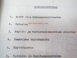 Schörling Waggonbau - käsikirja yleiskonelaustaa ja M-TTV IIn rakennetta varten (lakaisukone - käyttöohjekirja)