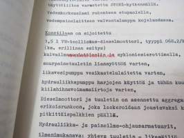 Schörling Waggonbau - käsikirja yleiskonelaustaa ja M-TTV IIn rakennetta varten (lakaisukone - käyttöohjekirja)