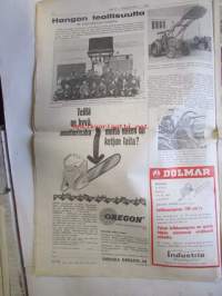 Koneviesti 1961 nr 22 -mm. Suomalaisia traktoreita Brasiliassa-tehdas on aloittanut sarjatuotantonsa, Traktorien tehot kasvavat, Saksan maatalouden