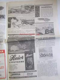 Koneviesti 1961 nr 22 -mm. Suomalaisia traktoreita Brasiliassa-tehdas on aloittanut sarjatuotantonsa, Traktorien tehot kasvavat, Saksan maatalouden
