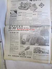 Koneviesti 1961 nr 22 -mm. Suomalaisia traktoreita Brasiliassa-tehdas on aloittanut sarjatuotantonsa, Traktorien tehot kasvavat, Saksan maatalouden