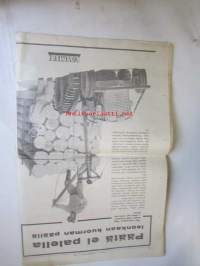 Koneviesti 1961 nr 22 -mm. Suomalaisia traktoreita Brasiliassa-tehdas on aloittanut sarjatuotantonsa, Traktorien tehot kasvavat, Saksan maatalouden