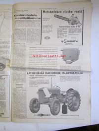Koneviesti 1961 nr 23 -mm. Traktori uutuus, Mitä peltojen kuivatuksen parantamiseksi pitäisi tehdä, Kaivumaitten käsittely maatilalla, Massey Fergusonilta kaksi