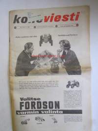 Koneviesti 1962 nr 5 -mm. Viljakuivurit  1962 toimintaperiaatteet kuvakatsauksena, Kolme &quot;kovaa&quot; keksintöä kivenraivausvaunu, vetolaite ja pinotavaran