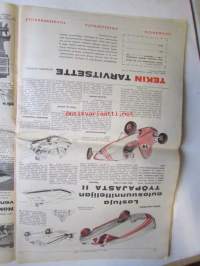 Koneviesti 1962 nr 5 -mm. Viljakuivurit  1962 toimintaperiaatteet kuvakatsauksena, Kolme &quot;kovaa&quot; keksintöä kivenraivausvaunu, vetolaite ja pinotavaran
