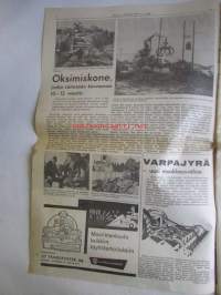 Koneviesti 1963 nr 6 -mm. Oksimiskone jonka väitetään korvaavan 10-12 miestä, Kultasepästä kuivurin valmistajaksi, Fordson-traktoreiden kevättyökoneet aurat