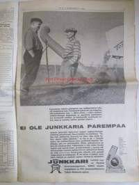 Koneviesti 1963 nr 15 -mm. Suomen suurin leikkupuimuri, Kesän maatalousnäyttelyistä, Ostaisinko auton vähittäismasullam, Henkilöautot 8000-10000, Hitsauksen