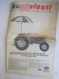 Koneviesti 1963 nr 14 -mm. Traktori uutuuksia markkinoille Fordson traktorisarja Massey Ferguson-30 Raskaansarja Valmet traktori, Perunamaan hoitokoneet,