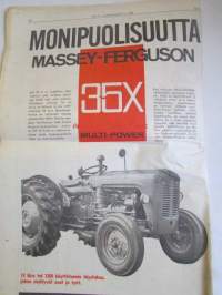 Koneviesti 1964 nr 9 -mm. Irtosiemenvilja nopeuttaa kylvöä, Kuormaaja uutuus, Kotieläinten ruokinta tulevaisuudessa, Neliveto-traktori Englannista, Ajovoimanotto