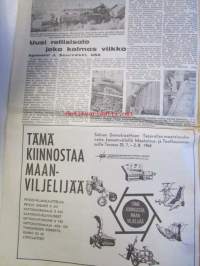 Koneviesti 1964 nr 5 -mm. Kokemuksia taipuisasta kierukka kuljettimesta, tuottavuus ja ihminen, Kaivuukoneilla tapahtuvien tapaturmien torjunta, koneenpiirustus,