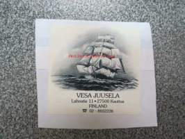 Ex Libris Vesa Juusela -kirjanomistajan merkki