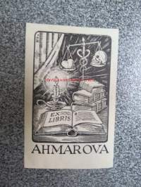 Ex Libris Ahmarova -kirjanomistajan merkki