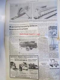 Koneviesti 1964 nr 12 -mm. Selvät suunnitelmat Itä-Saksan maatalouden koneistamisessa, Tehokasta sadetustekniikkaa, Salaojaptkiston suojaamisesta, Oikea