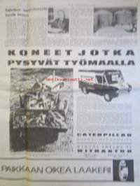 Koneviesti 1964 nr 12 -mm. Selvät suunnitelmat Itä-Saksan maatalouden koneistamisessa, Tehokasta sadetustekniikkaa, Salaojaptkiston suojaamisesta, Oikea