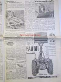 Koneviesti 1964 nr 16 -mm. Uusia tuloksia USA:n salaojatutkimuksista, Viljakuivurit 1964 Tekniset tiedot, Viilukierukka - uusi muokkausväline, Rautatiet tehostavat
