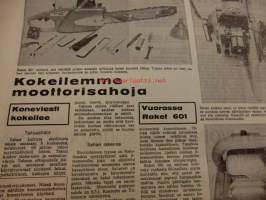 Koneviesti 1969 / 4 sis ,mm,Kokeilemme moottorisahoja.Traktoriperävaunuja.Juko-yhdistelmäkone.Vihreän linjan navettakokonaisuus.Vuonna  1968 rekisteröidyt