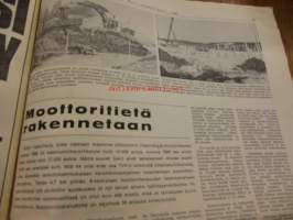 Koneviesti 1969 / 4 sis ,mm,Kokeilemme moottorisahoja.Traktoriperävaunuja.Juko-yhdistelmäkone.Vihreän linjan navettakokonaisuus.Vuonna  1968 rekisteröidyt