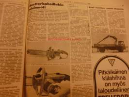 Koneviesti 1969 24-25 sis mm.Bedfordin pakettiautot.Traktorilumilinkoja.Moottorikelkat kuvat/tiedot.Traktorin lumi ja kitkaketjut.Sisällysluettelo 1969 ym
