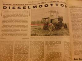 Koneviesti 1969 24-25 sis mm.Bedfordin pakettiautot.Traktorilumilinkoja.Moottorikelkat kuvat/tiedot.Traktorin lumi ja kitkaketjut.Sisällysluettelo 1969 ym
