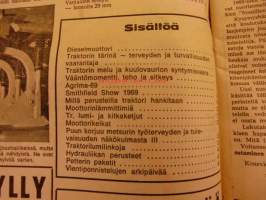 Koneviesti 1969 24-25 sis mm.Bedfordin pakettiautot.Traktorilumilinkoja.Moottorikelkat kuvat/tiedot.Traktorin lumi ja kitkaketjut.Sisällysluettelo 1969 ym