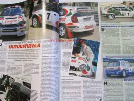 Vauhdin maailma 1997 nr 8 -mm. Ralli-SM kokkola ja Kouvola, Channel 4, Formula 1 Ranska, Englanti ja saksa GP:t, Rata-SM Virtasalmi, Kuorma-autojen FIA-Cup,
