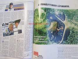 Vauhdin maailma 1997 nr 8 -mm. Ralli-SM kokkola ja Kouvola, Channel 4, Formula 1 Ranska, Englanti ja saksa GP:t, Rata-SM Virtasalmi, Kuorma-autojen FIA-Cup,