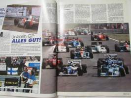 Vauhdin maailma 1994 nr 9 -mm. Formula 1 Unkari, Belgia, Keräilykuvassa Tommi Mäkinen, Rata-SM Alastaro, Jaquar XK120, Power Meet Malmi, Historic GP Alastaro,